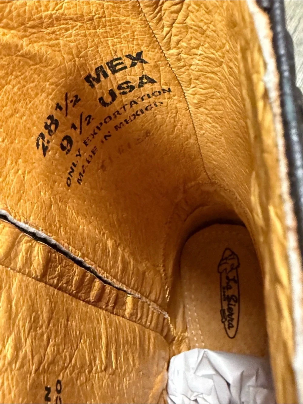 La Sierra Zipper Western Boots Brown 9.5